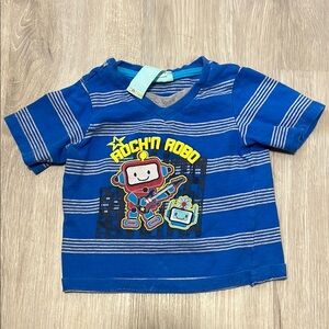 4/$20 Blue Rock'n Robo Kids T-Shirt